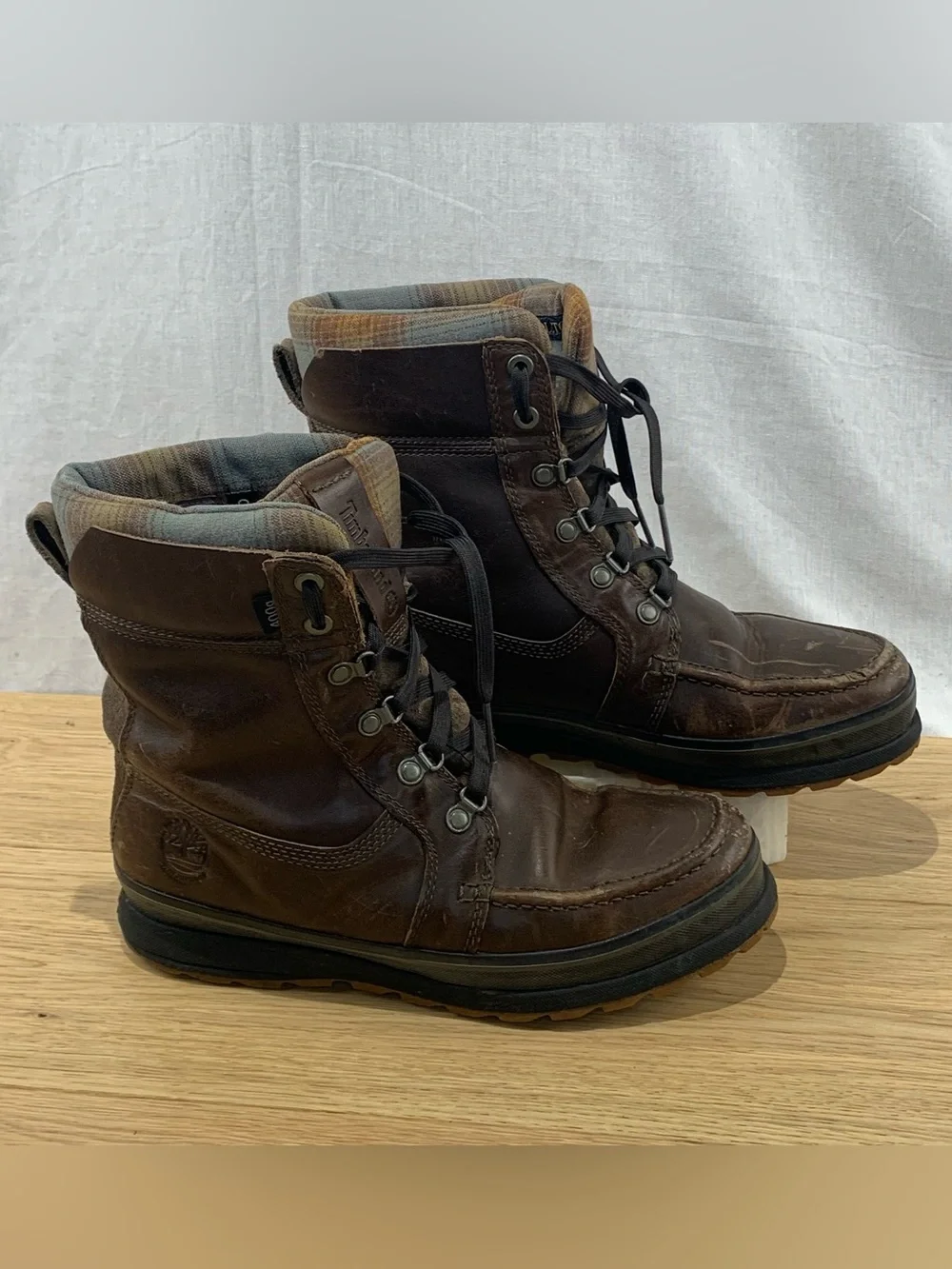 Timberland Schazzberg High Men's Boots Brown Leather Waterproof Insulated Sz 8.5